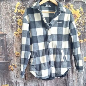 Columbia Gray and White Checkered Jacket
